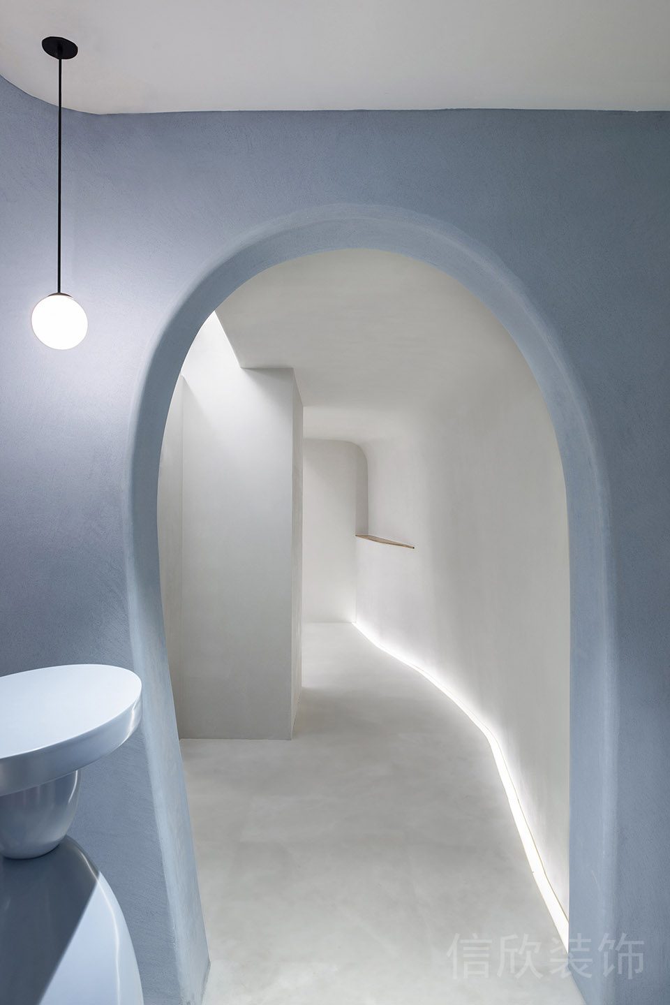 拱形藍色過道瑜伽機構(gòu)設(shè)計