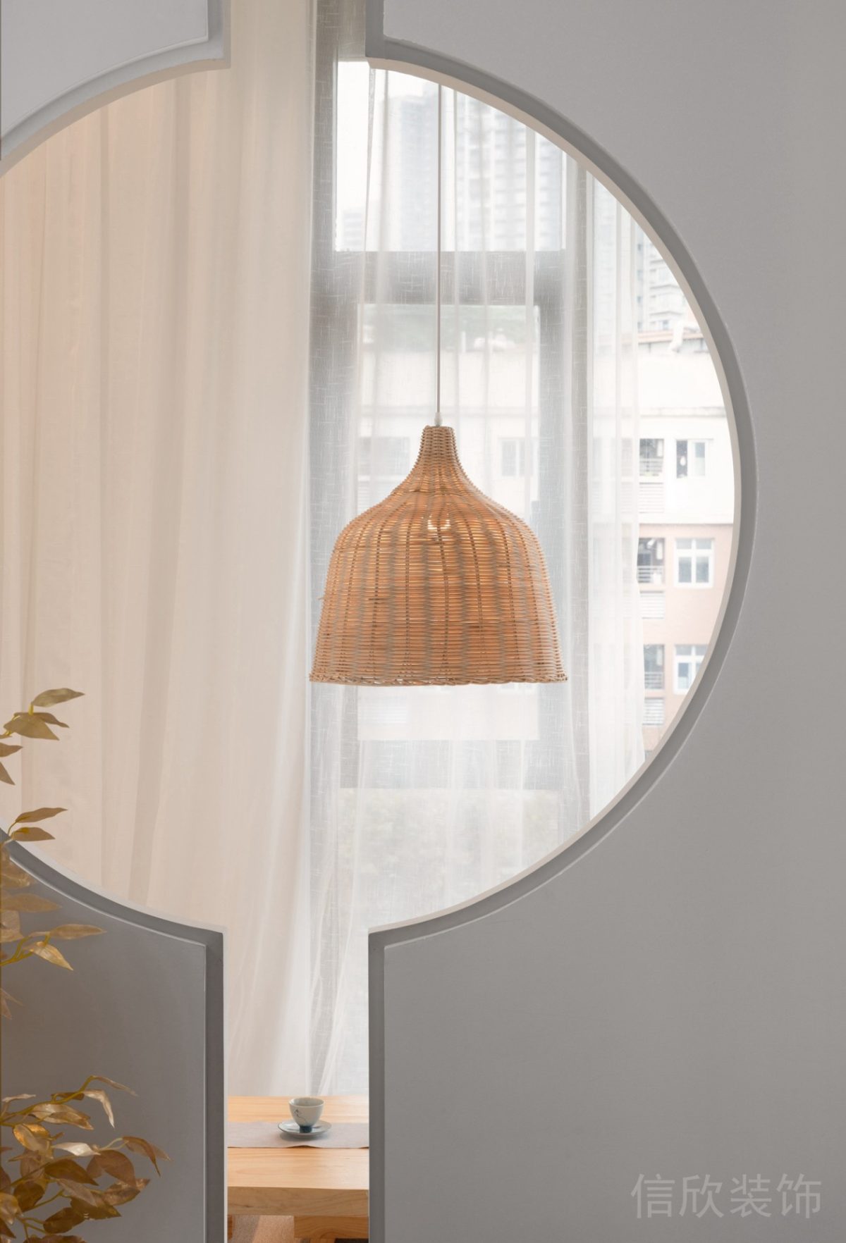 鏤空墻體設(shè)計瑜伽機構(gòu)裝修中式簡約風(fēng)