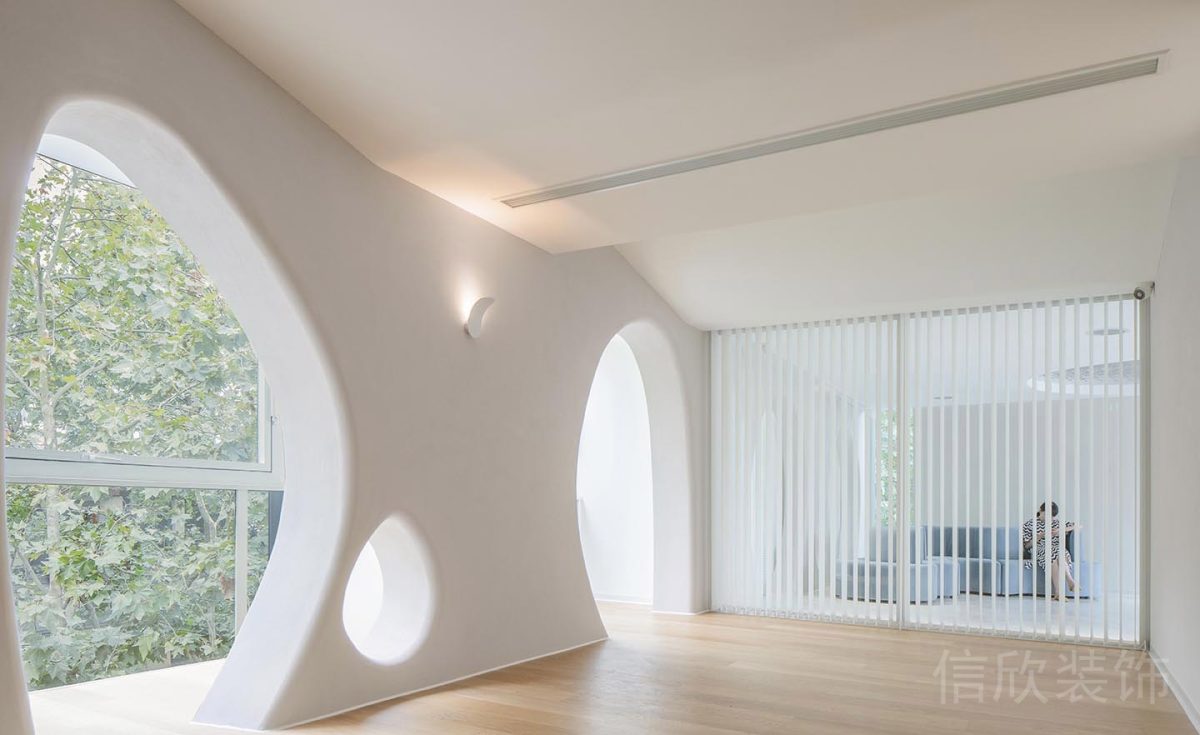 鏤空樹洞開放式瑜伽機(jī)構(gòu)裝修設(shè)計多功能教室