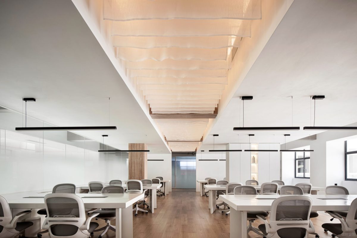 現(xiàn)代簡約辦公空間開放辦公區(qū)裝修設(shè)計(jì)