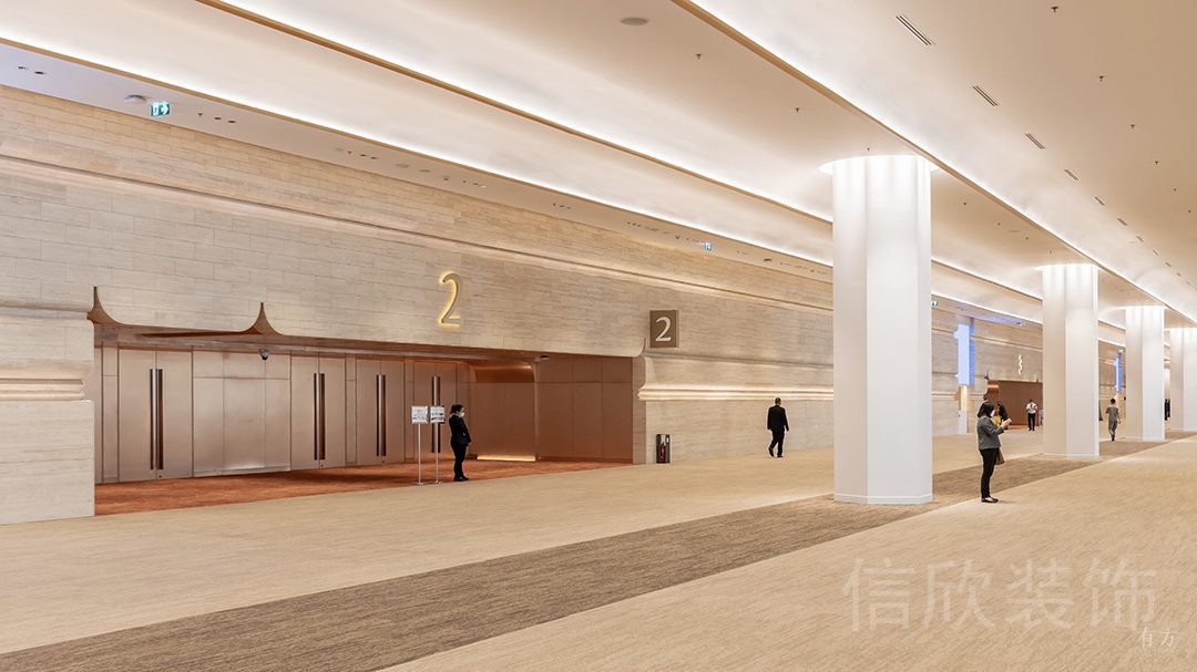 大廳辦公室裝修效果圖地毯入戶式商務(wù)風(fēng)裝修圖