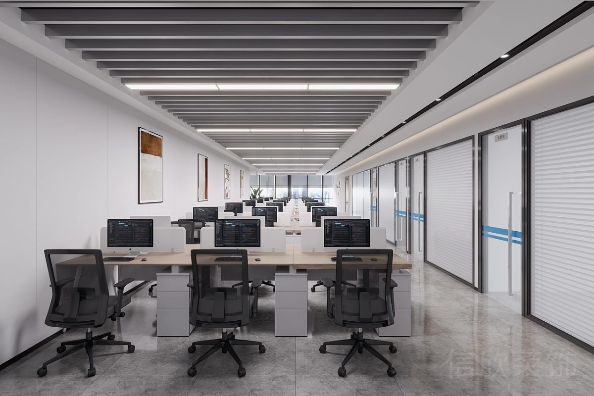 會議室設計裝修黑白色調(diào)設計裝修大理石瓷磚裝修天花鏤空裝修圖