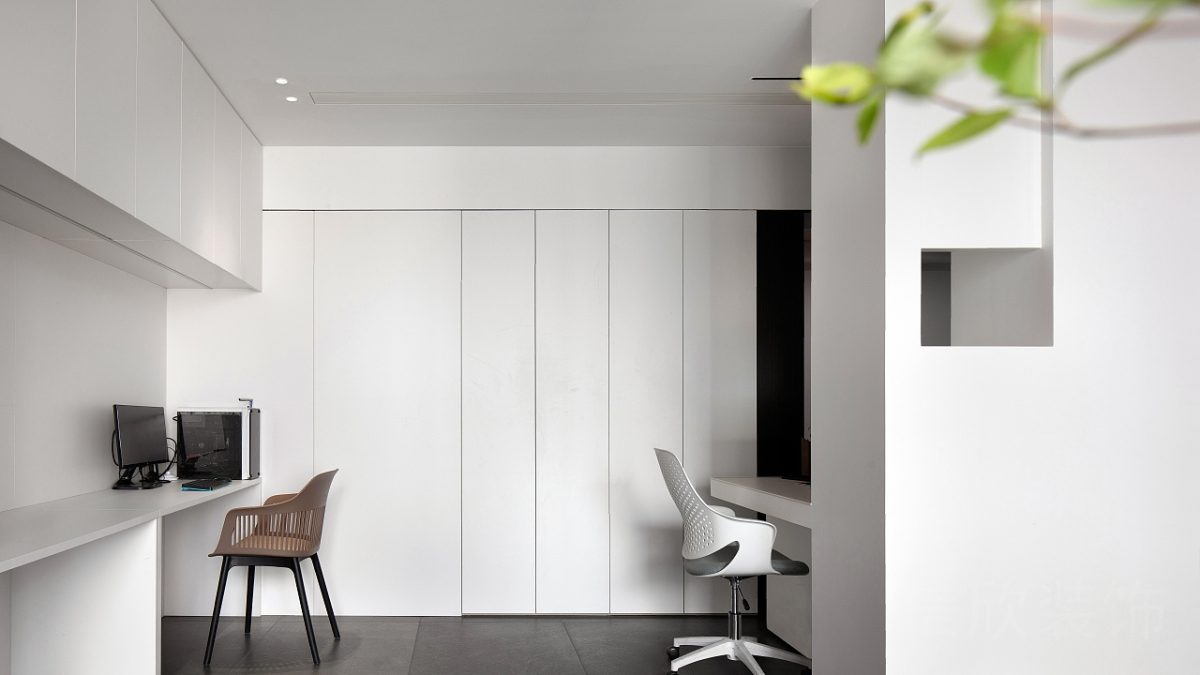 木質(zhì)中式風(fēng)榫卯結(jié)構(gòu)設(shè)計過道瓷磚簡約風(fēng)辦公室裝修設(shè)計